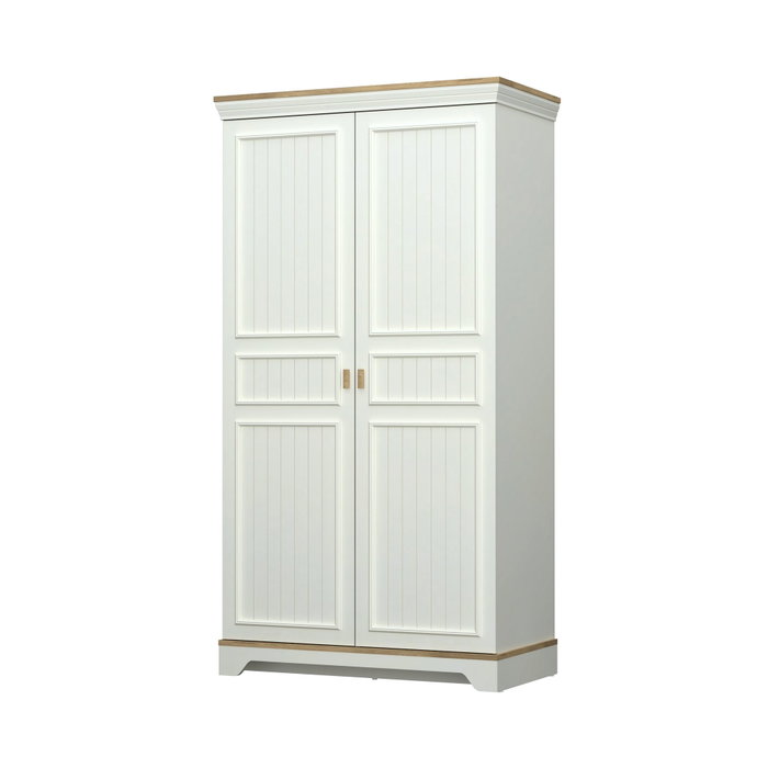 Hanah Home Monte - Armario de melamina en crema y roble